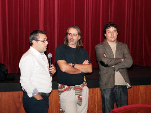 el_consejero_miguel_angel_perez_andoni_y_alejandro_krawietz_en_el_auditorio_de_guia_de_isora