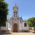 Fachada Iglesia durante las Fiestas Patronales