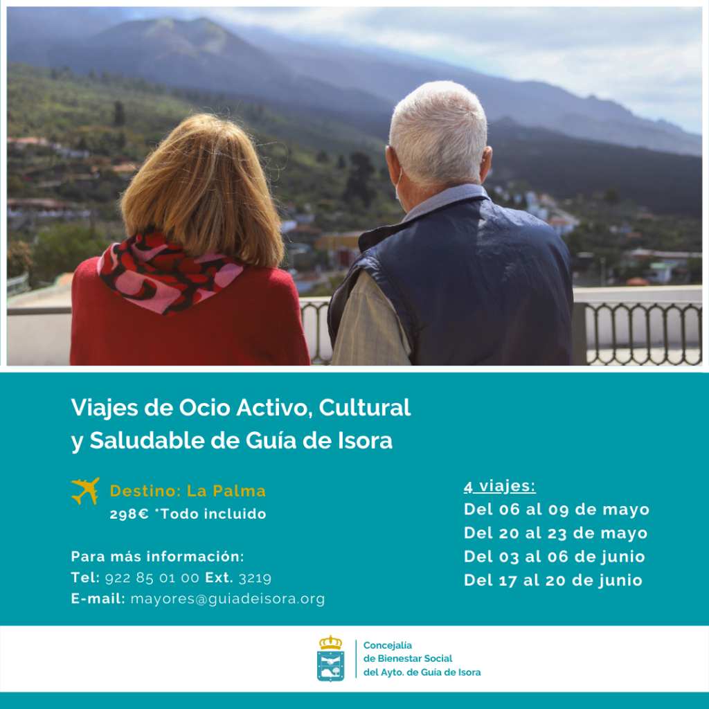 Viajes de Ocio Activo, Cultural y Saludable de Guía de Isora