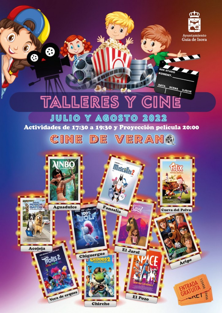 Cartel general julio y agosto sin núcleos