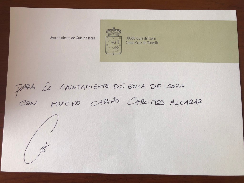 Saludo Carlos Alcaráz